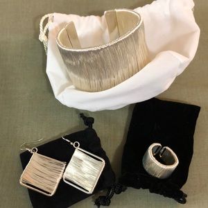 Handmade sterling silver jewelry set